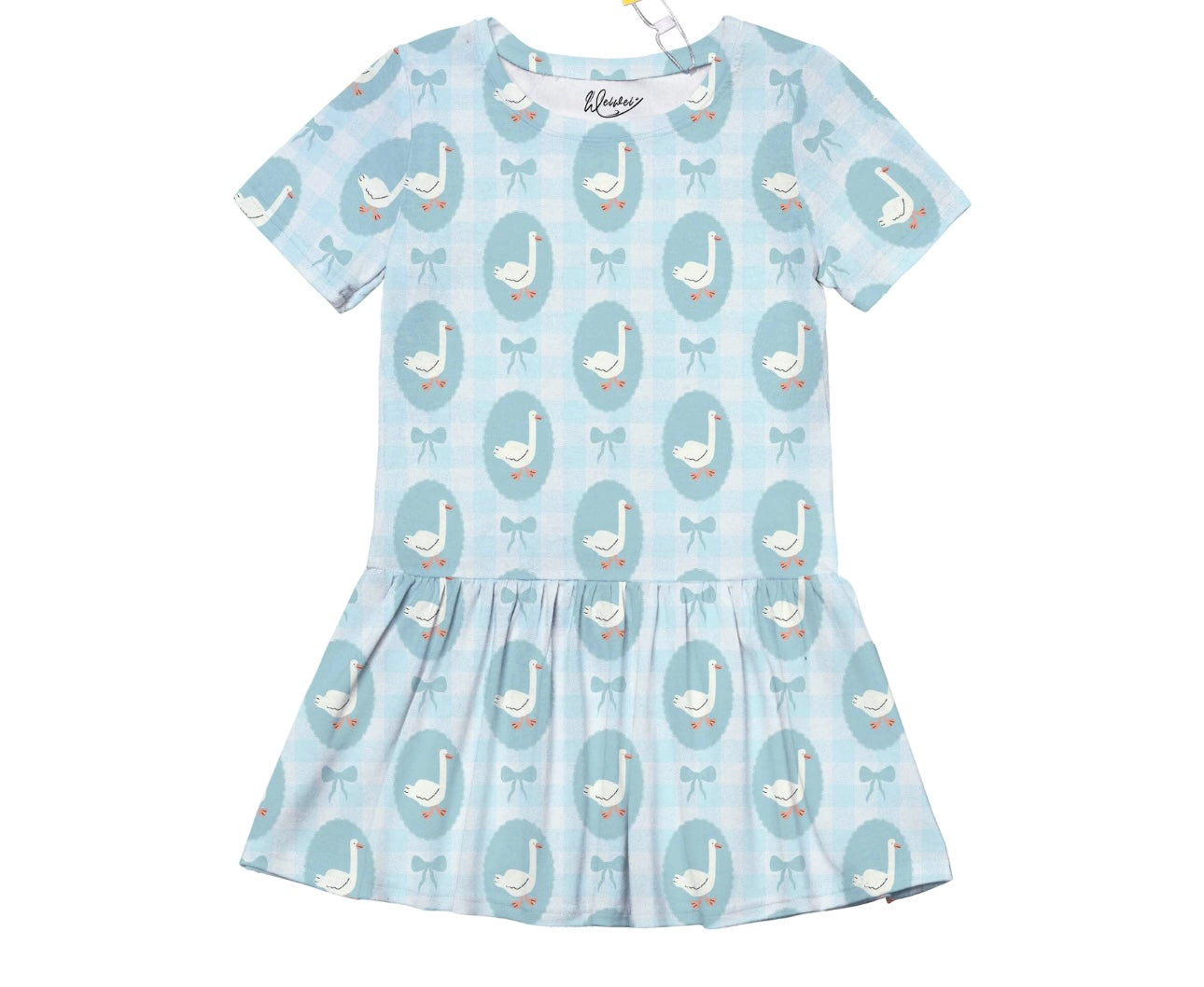 Blue Goose Gingham Dress