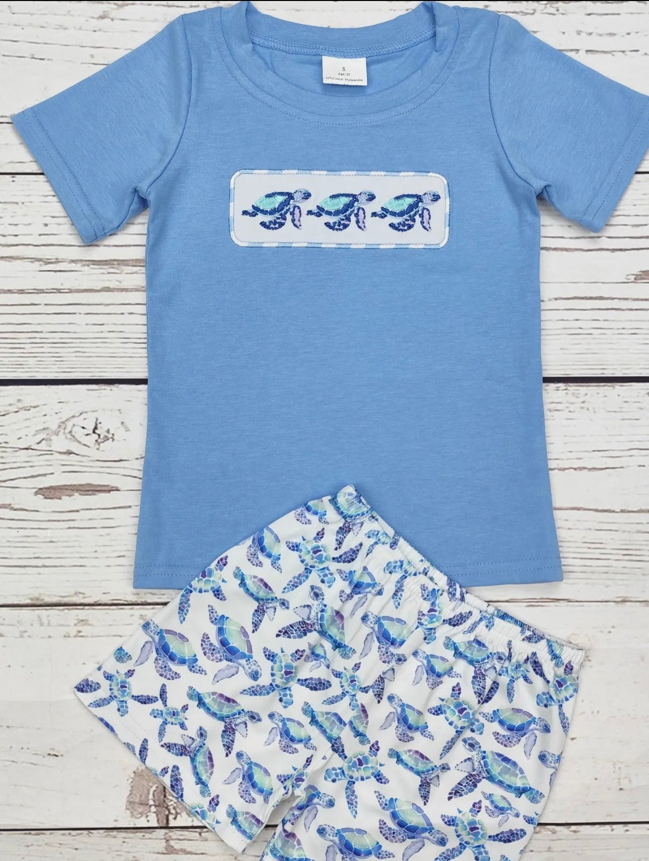 Seaside Turtle Short Set