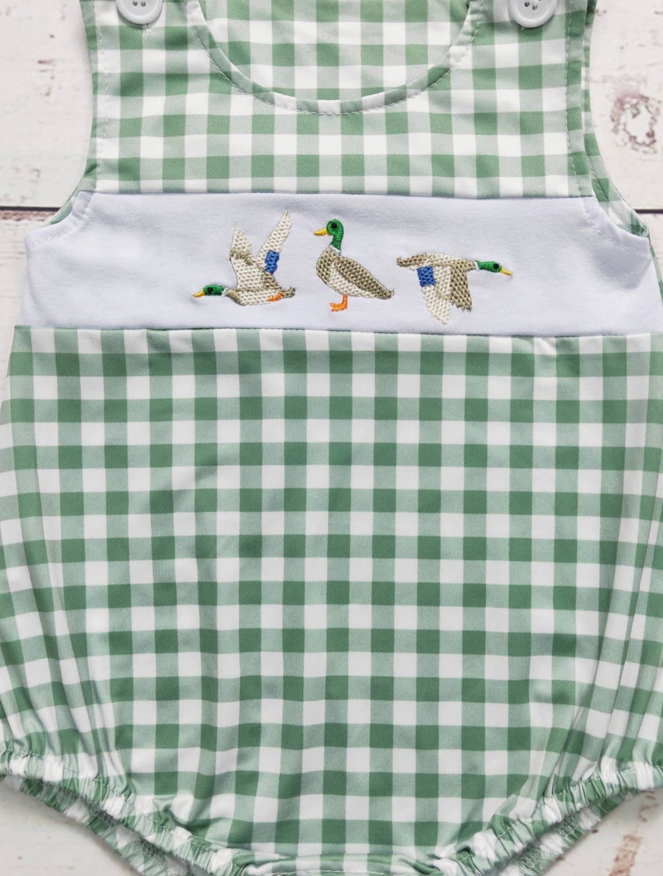 Gingham Duck Romper