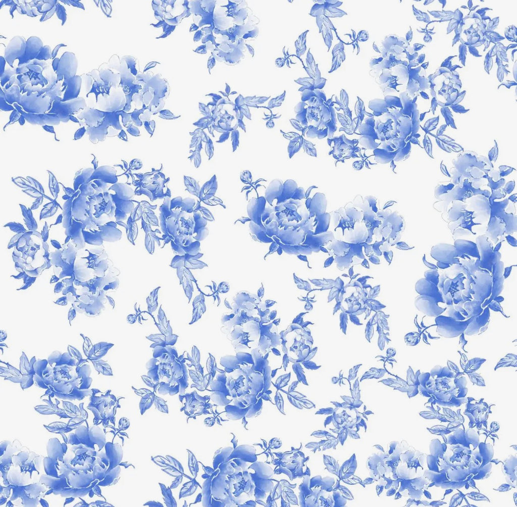 Blue Peony Bamboo Zippy