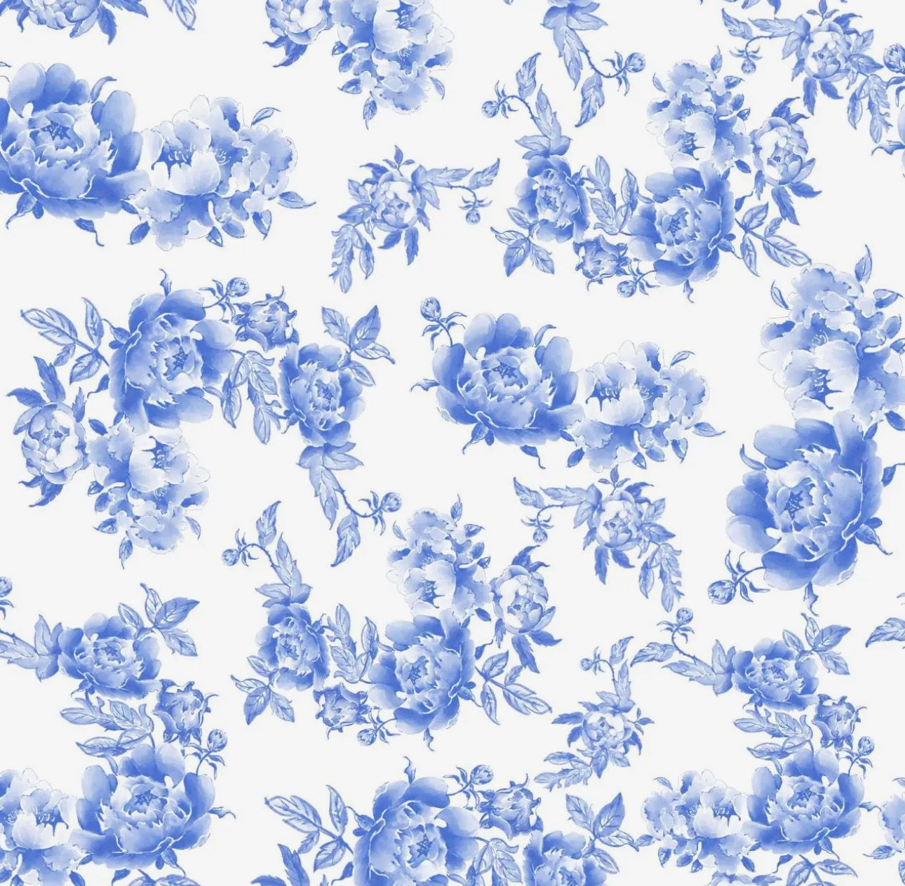 Blue Peony Bamboo Zippy