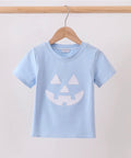 Blue Jack-O-Lantern Appliqué Top