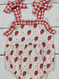Strawberry Patch Bubble Romper