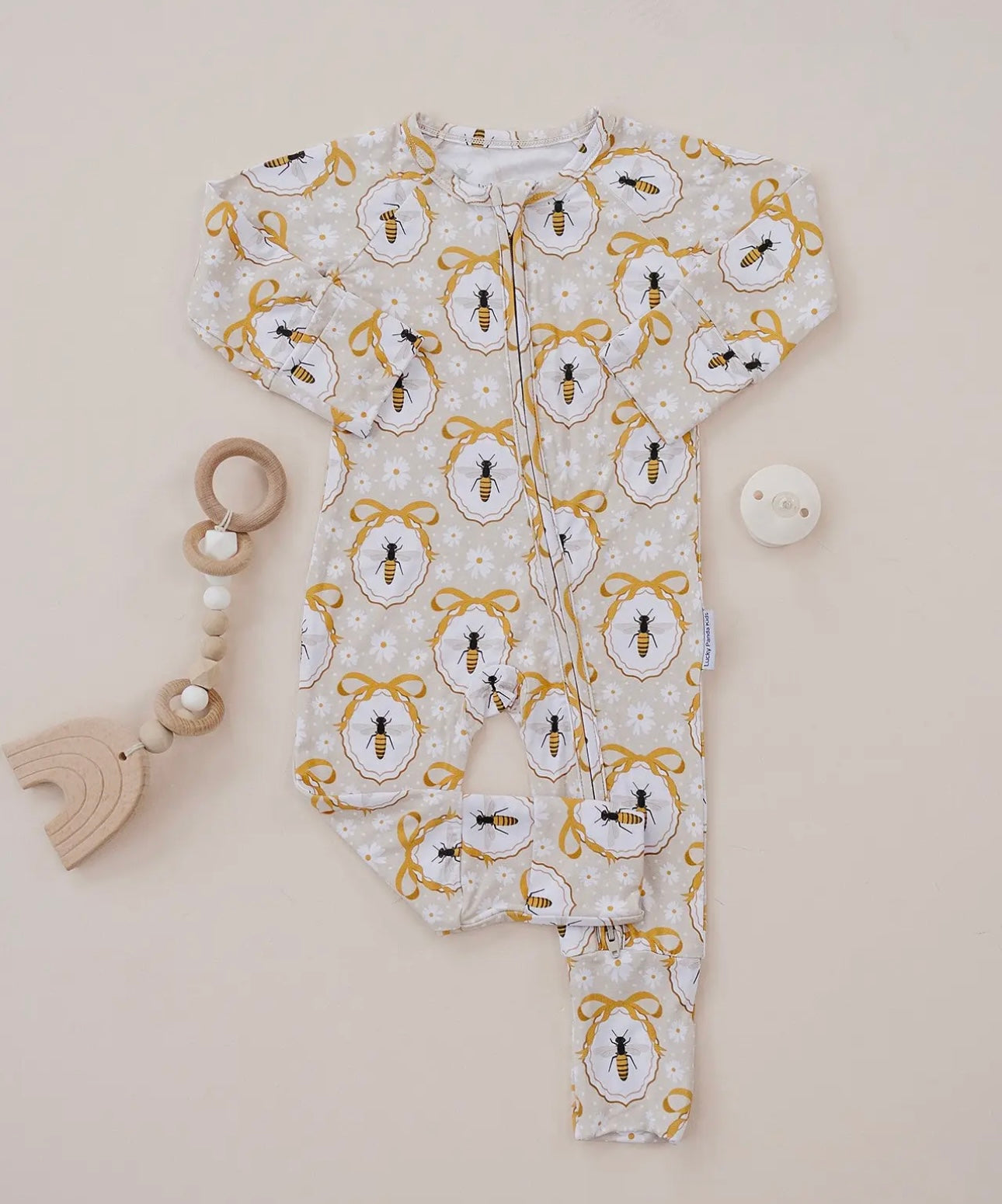 Honey Bee Bamboo Zippy
