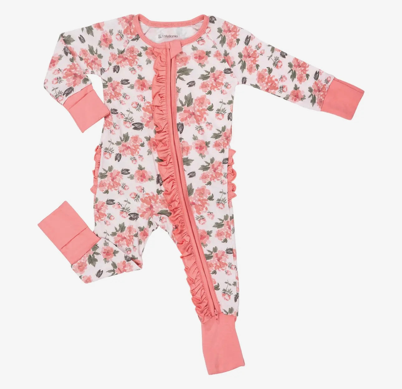 Peony Floral Bamboo Zippy