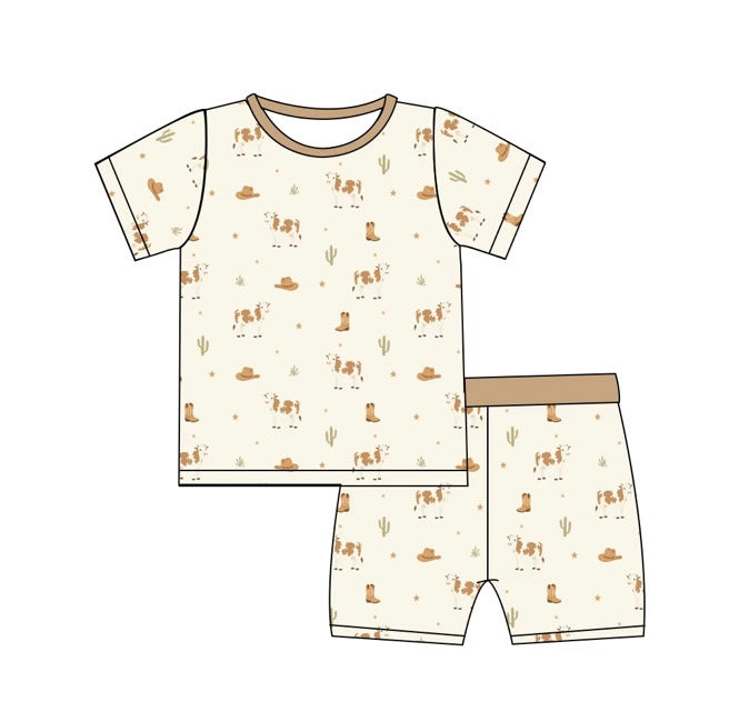 Little Wrangler Bamboo Short Set